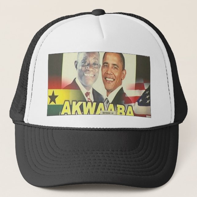 TAUSCHENkappe OBAMA GHANA Truckerkappe (Vorderseite)