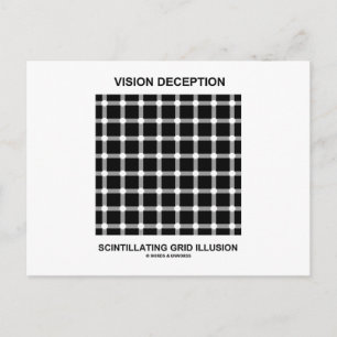 Täuschung von Vision Postkarte