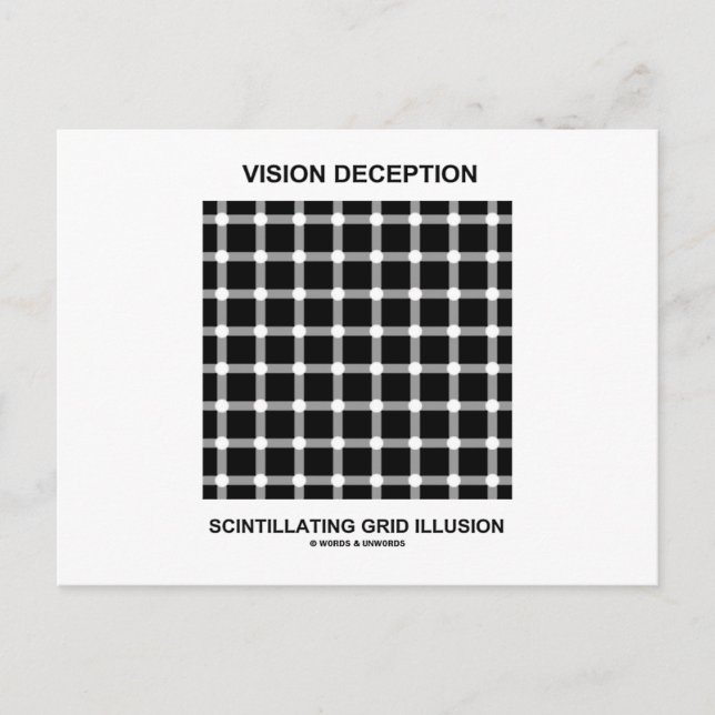 Täuschung von Vision Postkarte (Vorderseite)