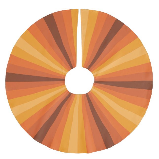 Täuschungs-Orangenbaum-Rock Polyester Weihnachtsbaumdecke (Vorderseite)