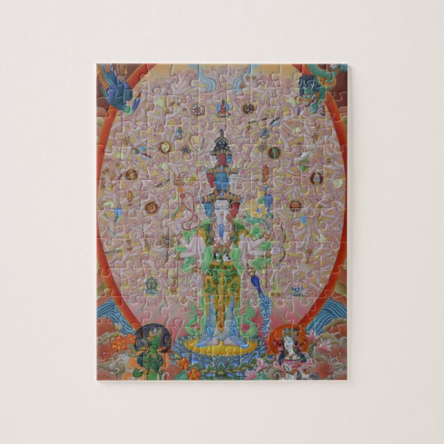 Tausend-Bewaffnetes Avalokiteshvara Puzzlespiel (Vertikal)