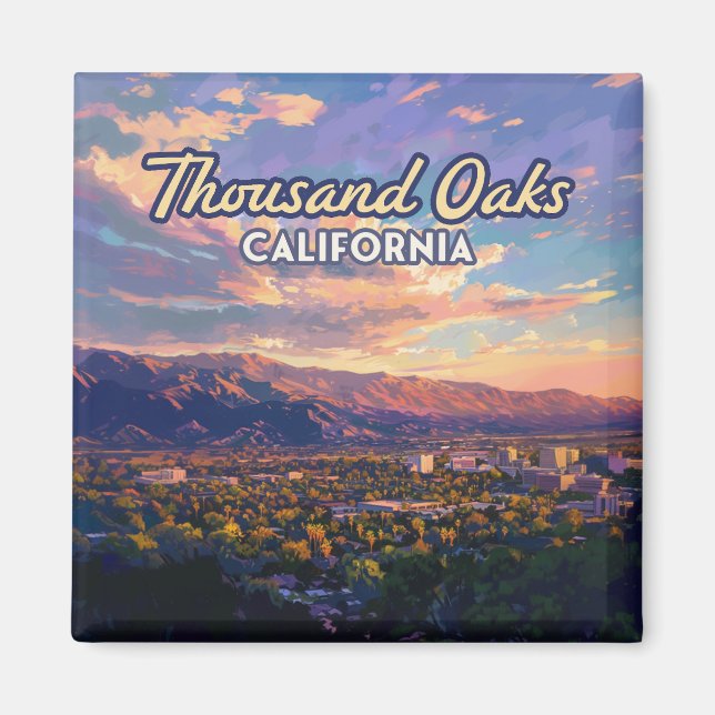 Tausend Eaks Kalifornien Los Angeles Ventura Magnet (Vorne)