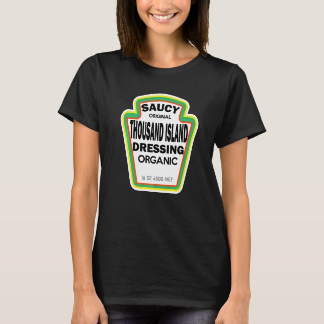 Tausend Insel Dressing Salad Easy Halloween Kosten T-Shirt (Vorderseite)