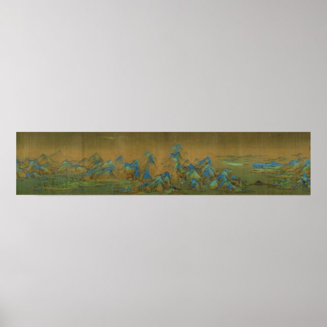 Tausend Li des Flusses und der Berge Wang Ximeng Poster (Vorne)