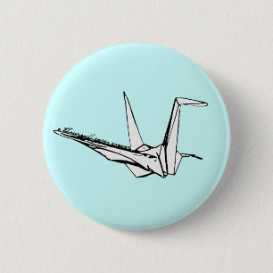tausend Papierkräne Button