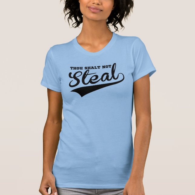 Tausend Shalt, nicht ausgenommen in Softball T-Shirt (Vorderseite)