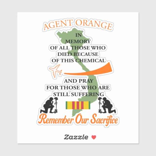 Tausendblatt or Agent Orange Aufkleber (Blatt)