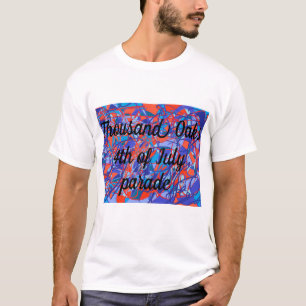 Tausende Eichen 4. Juli Parade San Jose abstrakt T-Shirt