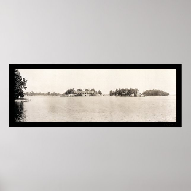 Tausende Inseln NY Foto 1909 Poster (Vorne)