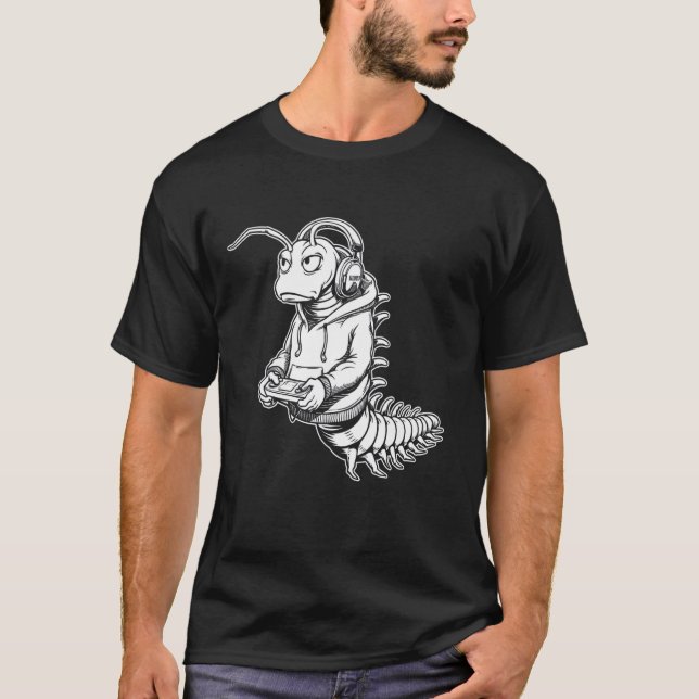 Tausendfüßler-Spiel T-Shirt (Vorderseite)