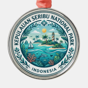 Tausendinseln Nationalpark Indonesien Ornament Aus Metall