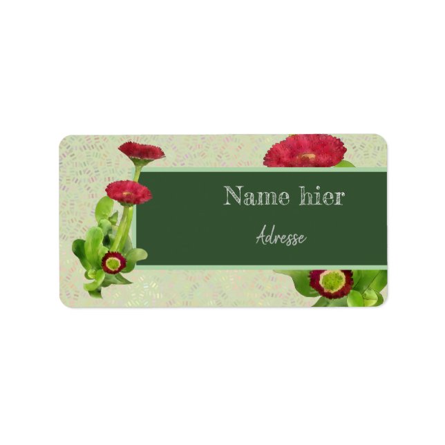 Tausendschön Adressaufkleber (Vorne)