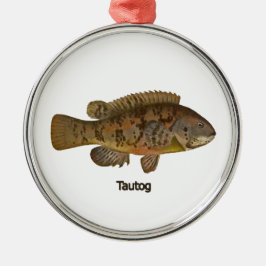 Tautog Fish Ornament Aus Metall