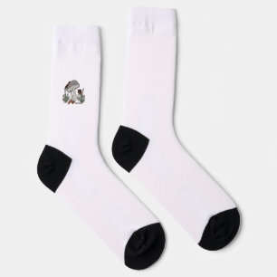Tautropfen Raupe & Pilze Crewsocken Socken