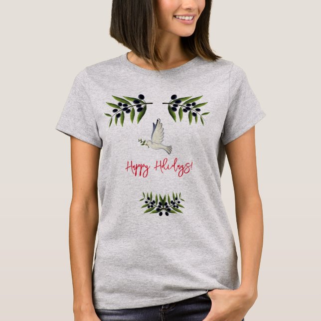 Tauve Olive Branch T-Shirt (Vorderseite)