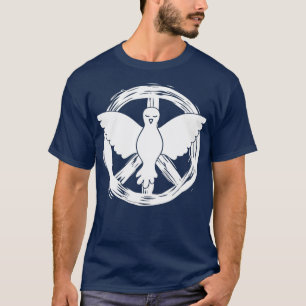 Tauve Peace Sign Taube T-Shirt