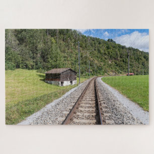 Tavanasa Graubünden Schweiz Meterspur-Gleis