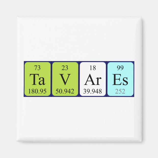 Tavares Periodenmagnetmagnet Magnet (Vorne)