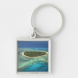 Tavarua Island and coral reef, Mamanuca Islands Schlüsselanhänger