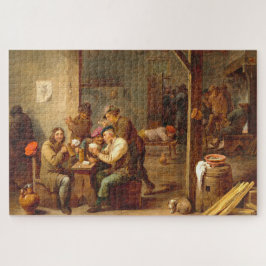 Tavern Szene, Teniers, flämische Art Jigsaw Puzzle