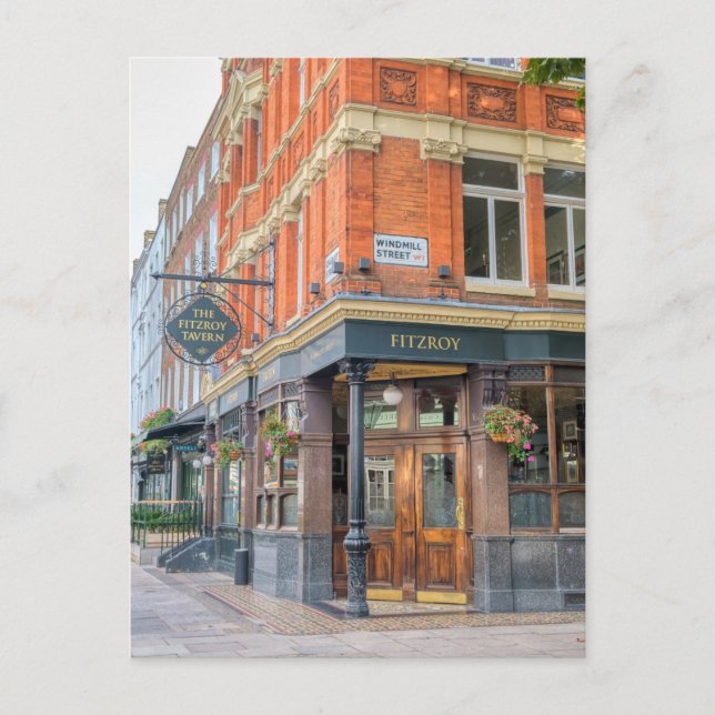Taverne Fitzroy, Fitzrovia, Londres Carte postale (Devant)