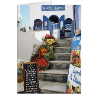 taverne grecque sur Santorin, Grèce