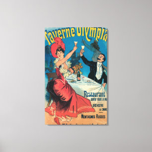 Taverne Olympia-förderndes Plakat Leinwanddruck