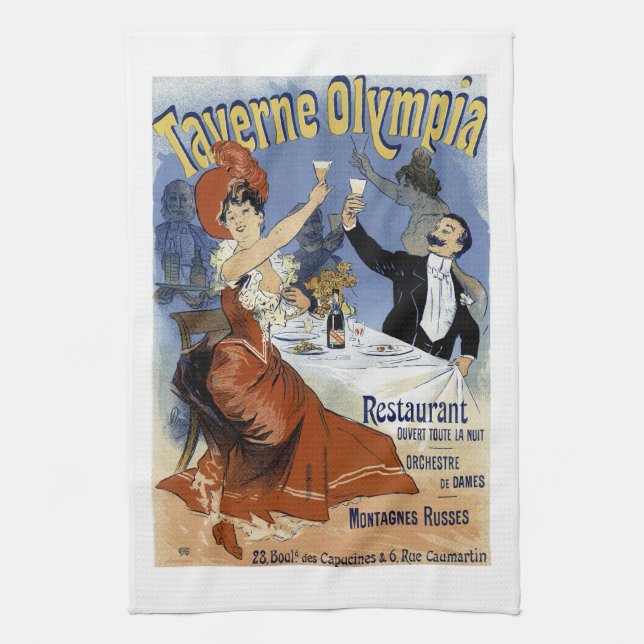 Taverne Olympia Geschirrtuch (Vertikal)