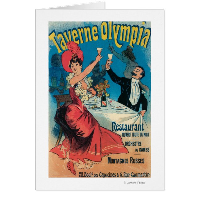 Taverne Olympia Werbeplakat (Vorne)