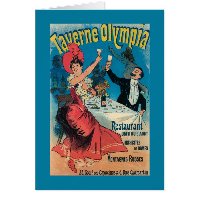 Taverne Olympia Werbeplakat (Vorne)