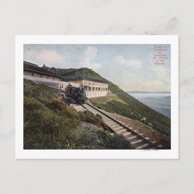 Taverne Tamalpais Aussicht auf Diablo Postkarte (Vorderseite)