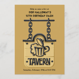 Taverne-Zeichen-Einladung Einladung