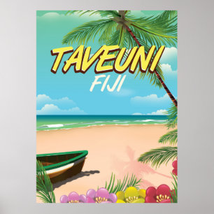 Taveuni Fiji Reiseplakat Poster