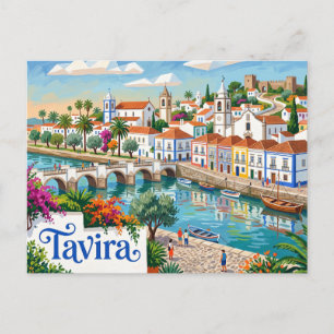 Tavira Portugal Postkarte