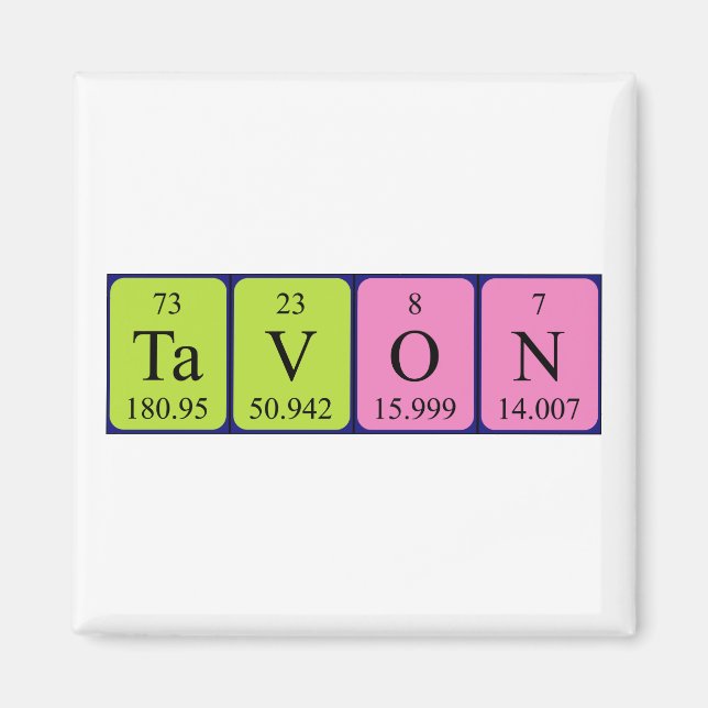 Tavon Periodenmagnet Magnet (Vorne)
