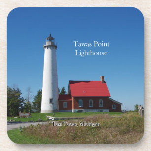 Tawas Point Lighthouse 6 Untersetzer aus Kunststof