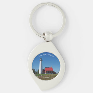 Tawas Point Lighthouse Metallschlüsselkette Schlüsselanhänger