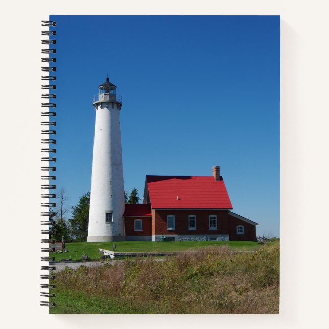 Tawas Point Lighthouse Notebook Notizbuch (Vorderseite)