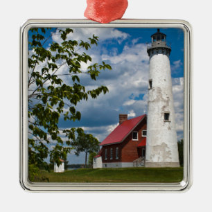 Tawas Punkt-Leuchtturm Silbernes Ornament