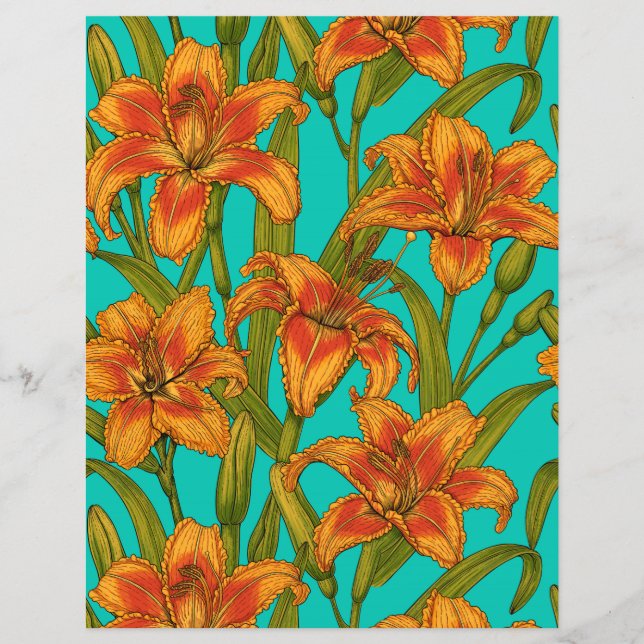 Tawny Dailily Blume (Vorderseite)