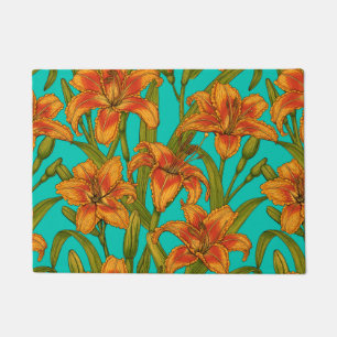 Tawny Dailily Blume Fußmatte