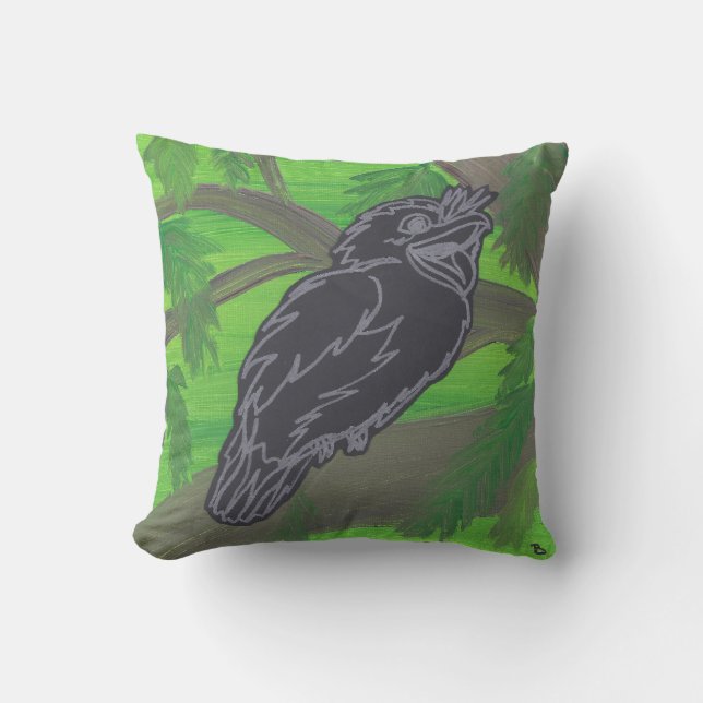 Tawny Frogmouth TWIS Pillow Kissen (Vorderseite)