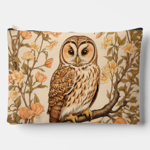 Tawny Owl Pfirsichblüten, inspiriert von William M Zubehörtasche