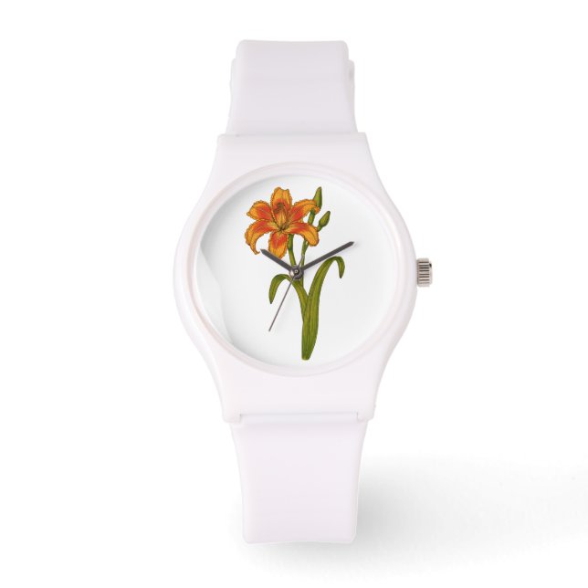 Tawny Taglilie Armbanduhr (Vorderseite)