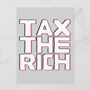 Tax the Rich Postkarte