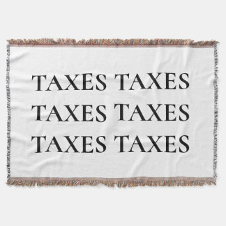 Taxes jettent une couverture (taxes comprises)