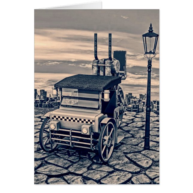 Taxi à vapeur rétro (Devant)