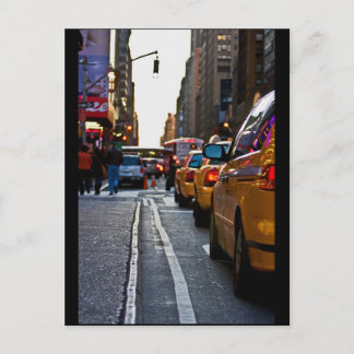 Taxi-Anschluss in NYC Postkarte
