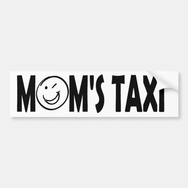 TAXI-AUTOAUFKLEBER der Mama Autoaufkleber (Vorne)