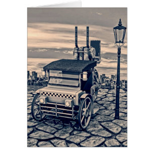 Taxi Cab à vapeur rétro